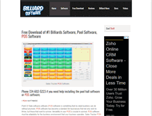 Tablet Screenshot of billiardsoftware.com